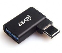 USB C Male to USB A Female Adapter 90 degree Maximum 100W Quick Charge and 10Gb High-Speed Data Transmission