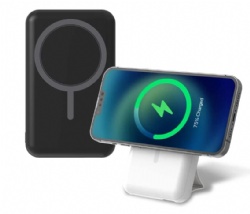 Magnetic Wireless Power Bank Kick-Stand 10000mAh Portable Charger for Magsafe Bat