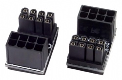 8Pin Female to 8pin Male 180 Degree AngledPower Adapter for Desktops Graphics Card