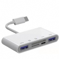 4-in-1 USB C to camera card/USB reader