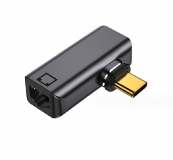 Magnetic usb c male to RJ45 Female audio/video 8K adapter