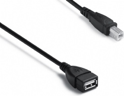 USB 2.0 A female to USB 2.0 B male OTG Data power charge cable black color