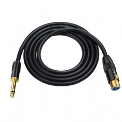 6.35mm mono jack male to xlr female microphone cable