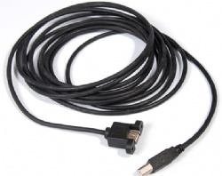 6ft USB 2.0 B male to USB A female with panel mount screw cable 480mbps CABLETOLINK