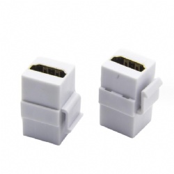 HDMI A female to HDMI A female keystone adapter white CABLETOLINK