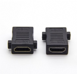 HDMI A female to HDMI A female with panel mount screw 24K Gold plated