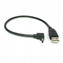 down angle mini usb 5pin male to USB 2.0 A male power charge data transfer cable