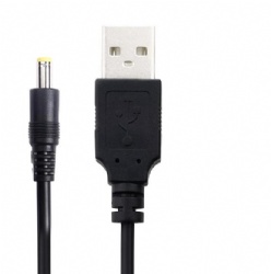 USB 2.0 A Male to DC 5.5x2.5mm Barrel Jack Power Cable Adapter 5V 2.5A Power Extension Charge Wire Cord,Support 5.5 2.1mm,18AWG