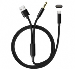USB Type C to 3.5mm Headphone Stereo Cord Compatible with iPhone 15 Pro Max Plus, iPad Pro, Galaxy S23 S22 S21 S20 Ultra,etc