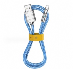 Phone Charger Light Up Charger - LED 180 degree USB C Charging Cable 1M/2M Colorful