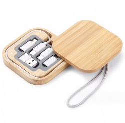 Bamboo 60W Gift LOGO usb power charger adapter cable Top quality CABLETOLINK