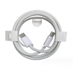 CABLETOLINK 1m/3.3ft PD USB C male to USB C male nylon braid cable for iphone 15