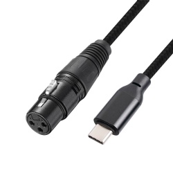 12FT XLR to USB C Cable USB c to XLR Female Microphone Cable