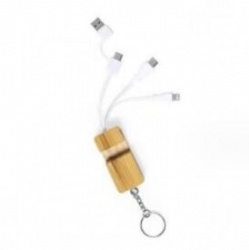 Bamboo chain 5 in 1 usb power charge gift cable