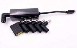 65W USB C male to DC5521 With adapters 5v/9v/9v/12v/15v/20v converter