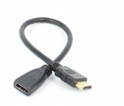 15cm HDMI A male to HDMI A female extension cable