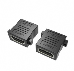 HDMI A female with panel mount screw adapter