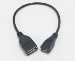 usb a female to micro usb 5pin female power charge data transfer cable