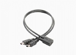 mini usb 5pin female to double mini usb 5pin female splitter cable 10cm CABLETOLINK