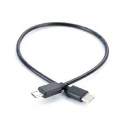 30cm micro usb to usb type c otg power charge cable