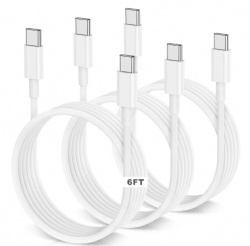 USB C to USB C Cable 6FT 60W 3A Fast Charging USB Type C Cord