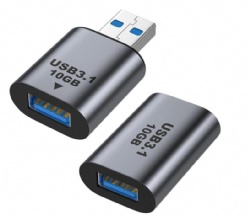 USB Adapter Combo, High-Speed USB 3.1 Type A Male to Female & USB Female to Female Coupler