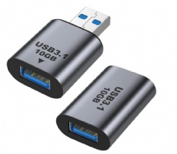 USB Adapter Combo, High-Speed USB 3.1 Type A Male to Female & USB Female to Female Coupler