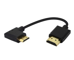 90 Degree Left Angle High Speed Mini HDMI Male to HDMI 2.0 Male Adapter Support 4k@60HZ YOUCHENG, for Raspberry Pi, Tablet, Camera Etc (L)