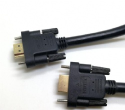 HDMI A male with panel mount screw to HDMI A male with panel mount screw 1080p cable