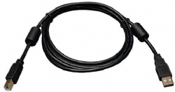 USB 2.0 Hi-Speed A/B Cable with Ferrite Chokes (M/M), 1.8 metres Black