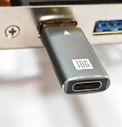 Double 10Gbps USB 3.0 A male to USB C female power charge data transfer adapter