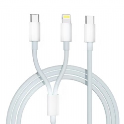 PD100W 2.4A USB C male to USB C male/lighting male phone charge cable for iphone CABLETOLINK