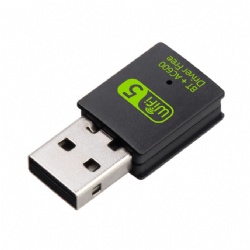 USB WiFi Bluetooth Adapter, 600Mbps Dual Band 2.4/5GHz Wireless Network Card, USB WiFi Dongle for PC/Laptop/Desktop, Support Windows XP/7/8.1/10
