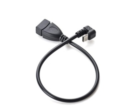 U shape Angle USB 2.0 A female to USB C male otg cable