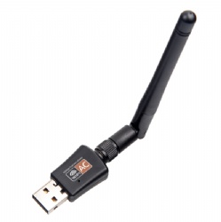 USB WiFi Adapter 600Mbps, Driver Free Wireless Network Adapters for Desktop Computer/Notebook PC, Dual Band 2.4GHz/5GHz WiFi Dongle with 3dBi Antenna, Support Windows 11/10/8/XP/Vista