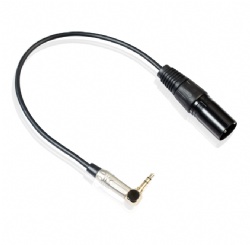 90 degree 3.5mm male to XLR Male cable 30cm