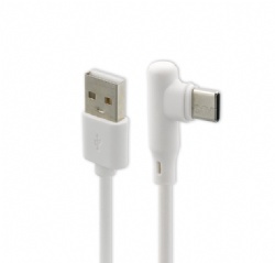 USB 2.0 A male to right/left angle USB C power charge data transfer cable