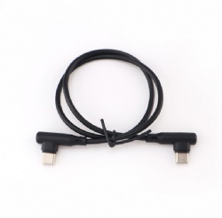 L shape USB C male to 90 degree USB C male power charge data transfer OTG Cable