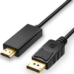 DisplayPort (DP) to HDMI HDTV Cable Male to Male Adapter 1080P Support Video and Audio