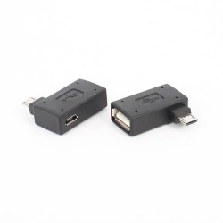 2 in 1 micro usb male with micro usb 5pin female to USB 2.0 A female adapter