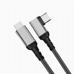 60W Nylon braid USB C male to USB C male power charge