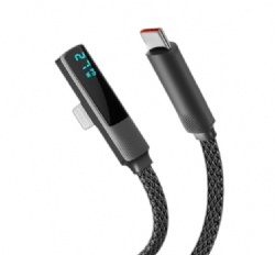 Vertical 8pin to USB C male 27W Power charge data transfer cable