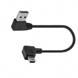 angle mini usb 5pin male to angle usb 2.0 a power charge data transfer cable