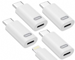PD35W Fast Charging - 480Mbps Data Transfer - Lightning Female to USB C Male Adapter for iPhone