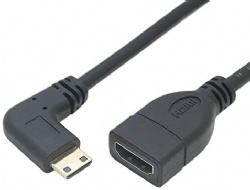 angle Mini HDMI C male to HDMI A female otg 1080P Cabletolink factory