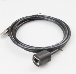 30cm cat6e RJ45 Male to RJ45 Female extension panel mount screw cable