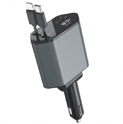 Retractable Car Charger 4in1 Fast Car Phone 16 Charger 120W USB Type C Cable lot