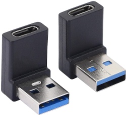 factory 90 Degree USB3.0 to Type C Cable Connector Support 5Gbps & Data Transfer for Laptops