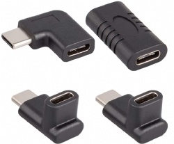 Type-C Male to Female Female to Female Right&Left Angled 90 Degree Extension Adapter for Tablet and Laptop