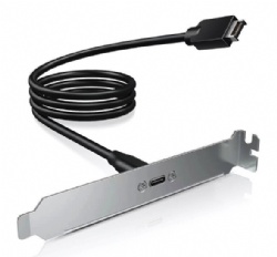 USB-C Female to 20-pin USB Type-E A-Key Male Extension Cable 30cms with PCIe Bracket